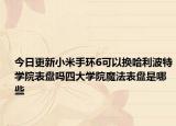 今日更新小米手环6可以换哈利波特学院表盘吗四大学院魔法表盘是哪些