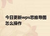 今日更新wps思维导图怎么操作