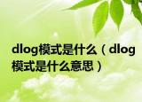 dlog模式是什么（dlog模式是什么意思）