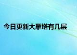 今日更新大雁塔有几层