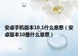 安卓手机版本10.1什么意思（安卓版本10是什么意思）