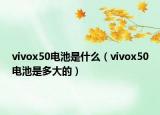vivox50电池是什么（vivox50电池是多大的）