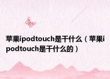 苹果ipodtouch是干什么（苹果ipodtouch是干什么的）