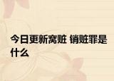 今日更新窝赃 销赃罪是什么