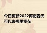 今日更新2022海南春天可以去哪里赏花