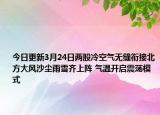 今日更新3月24日两股冷空气无缝衔接北方大风沙尘雨雪齐上阵 气温开启震荡模式