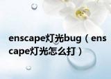 enscape灯光bug（enscape灯光怎么打）