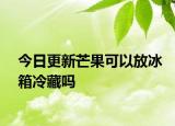 今日更新芒果可以放冰箱冷藏吗