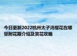今日更新2022杭州太子湾樱花在哪里附花期介绍及赏花攻略
