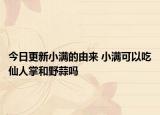 今日更新小满的由来 小满可以吃仙人掌和野蒜吗