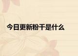 今日更新粉干是什么