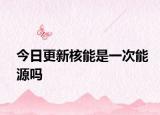 今日更新核能是一次能源吗