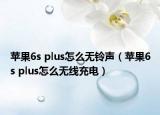 苹果6s plus怎么无铃声（苹果6s plus怎么无线充电）