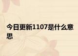 今日更新1107是什么意思