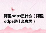 阿里odps是什么（阿里odps是什么意思）