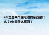etc里面两个像电池的东西是什么（etc是什么东西）