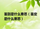 鉴别是什么意思（鉴定是什么意思）