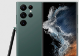 功能强大的三星GalaxyS22Ultra手机采用令人惊叹的全新绿色色调