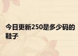 今日更新250是多少码的鞋子