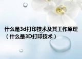 什么是3d打印技术及其工作原理（什么是3D打印技术）