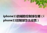 iphone11的辅助控制球在哪（iphone11控制球怎么设置）