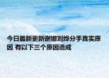 今日最新更新谢娜刘烨分手真实原因 有以下三个原因造成