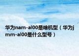 华为nam-al00是啥机型（华为jmm-al00是什么型号）