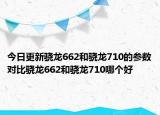 今日更新骁龙662和骁龙710的参数对比骁龙662和骁龙710哪个好