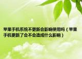 苹果手机系统不更新会影响使用吗（苹果手机更新了会不会造成什么影响）