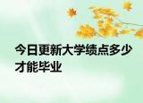 今日更新大学绩点多少才能毕业
