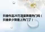 抖音作品20万流量算是热门吗（抖音多少算是上热门了）