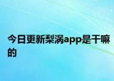 今日更新梨涡app是干嘛的