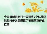 今日最新更新打一天损失9个亿俄还能坚持多久美媒算了笔账普京停止仁慈