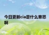今日更新cia是什么意思啊