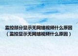 监控部分显示无网络视频什么原因（监控显示无网络视频什么原因）