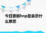 今日更新hnp是表示什么意思