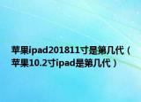 苹果ipad201811寸是第几代（苹果10.2寸ipad是第几代）