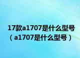 17款a1707是什么型号（a1707是什么型号）
