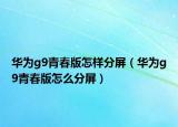 华为g9青春版怎样分屏（华为g9青春版怎么分屏）