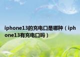 iphone13的充电口是哪种（iphone13有充电口吗）