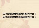 天净沙秋思被中原音韵称为什么（天净沙秋思被中原音韵誉为什么）