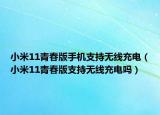 小米11青春版手机支持无线充电（小米11青春版支持无线充电吗）