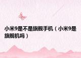 小米9是不是旗舰手机（小米9是旗舰机吗）