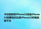 今日更新买iPhone12还是iPhone13划算性价比高iPhone12价格直降千元