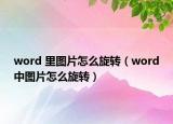 word 里图片怎么旋转（word中图片怎么旋转）