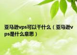 亚马逊vps可以干什么（亚马逊vps是什么意思）