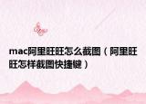 mac阿里旺旺怎么截图（阿里旺旺怎样截图快捷键）