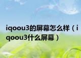 iqoou3的屏幕怎么样（iqoou3什么屏幕）