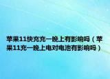 苹果11快充充一晚上有影响吗（苹果11充一晚上电对电池有影响吗）