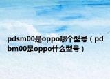 pdsm00是oppo哪个型号（pdbm00是oppo什么型号）